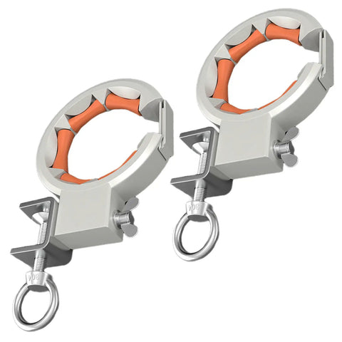 65mm Opening Industrial Bridge Cable Guide Pulley With Smooth Roller And 330 Degree Adjustable Clamp For Wiring Construction And Electrical Installations Worksite Ready Pro Grade Heavy Duty Corrosion Resistant Cable Pulley System, 2-pack
