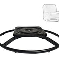 22 Inch Height Increase Heavy Duty Recliner Swivel Base Replacement with 10.2 Inch Square Swivel Plate shown with outline of chair.