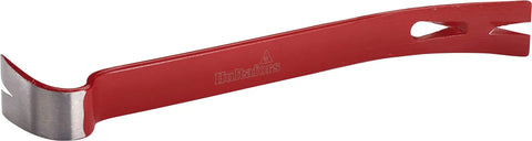 Heavy Duty Wrecking Bar 15 Inch Steel Nail Puller For Demolition, red finished ends