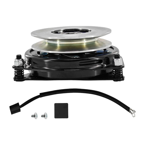 Top Shelf Electric PTO Clutch And 7 Pin 20A Switch Ace Replacement For Cub Cadet Tank M48 M54 M60 M72 Recon 48 60 And Kubota TG18 assembled clutch with wiring components.
