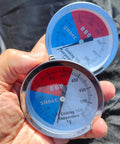 Two Pack BBQ Grill Temperature Gauges With 3 Inch Dial Faces For Charcoal Grills And Smokers Read 100 To 550 Degrees Fahrenheit Fast And Accurate So You Can Grill Like A Pro Thermometer Included