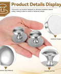 Two Pack Stainless Steel Suction Cup Handles For Glass Shower Doors Cabinets And Refrigerators No Drilling Required
