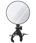 Large Expandable Inspection Mirror With 180 Degree Tilt And 360 Degree Rotate For Roof Gutters And Hard To Reach Spots Attachable To Extension Pole For Safe Roof Inspections, 4.9-inch round mirror