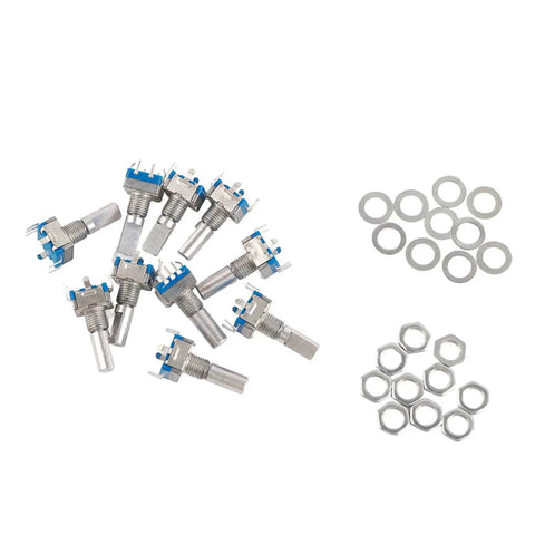 Dope EC11 Rotary Encoder Switch Pack Ten Pieces With Digital Potentiometer Five Pin Encoder Code Switch For Arduino And Raspberry Pi DIY