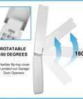 Rotatable 180-degree garage door opener keypad with flexible cover, Garage Door Opener Keypad Replacement For Intellicode And DIP Switch Openers
