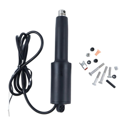12V Linear Actuator For Trolling Tab System 13 Inch Length 4.25 Inch Stroke Direct Fit Easy Install Heavy Duty 15060 001 15060001 Marine Boat Accessory with wiring and hardware