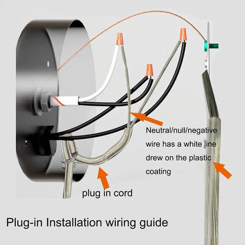 Wiring guide for Dope Modern Gold Wall Sconce Set Of 2 With 2 In 1 Plug In Or Hardwired Design installation.