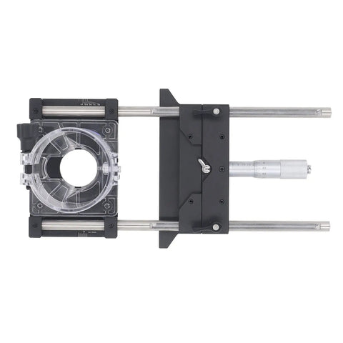 Precision Router Fluting Jig With Micro Adjustment Shim And 0 To 18 Mm Range Tough Aluminum Alloy Build for precise joint alignment.
