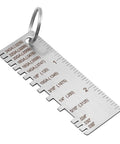 Metal Gauge Thickness Tool For Sheet Metal And Welding Projects 24GA To 0.035 Inch Thickness Gauge With Clear Readouts