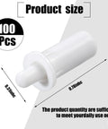 100 Pack Spring Loaded Shutter Repair Pins For Plantation Shutters Replacement Window Tools, white plastic pin dimensions