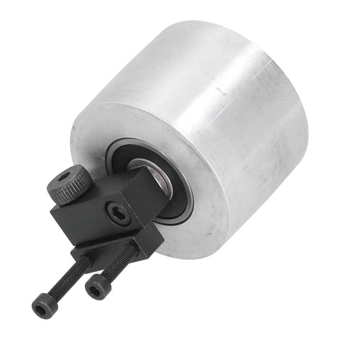 Heavy Duty Aluminum Alloy Belt Grinder Tracking Wheel Smooth Operator Drag Roll, precision machined for DIY sanding rigs.