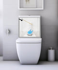 3 Inch Toilet Flapper Replacement For Gerber 99-788 With Stainless Steel Chain Water Saving Flush Valve Seal High Performance Easy Install Blue Fits 3 Inch Openings Conserves Water Leak Proof Durable on toilet tank