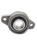 Self Aligning Zinc Alloy Flange Pillow Block Bearing 16mm Bore KP002 KFL002 Style with durable housing, front view.