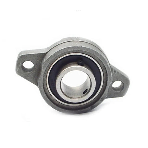 Self Aligning Zinc Alloy Flange Pillow Block Bearing 16mm Bore KP002 KFL002 Style with durable housing, front view.