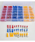 Ditch The Guesswork With This Epic 720Pc Assorted Insulated Electrical Wire Crimp Connector Kit Featuring Spade Butt Ring Fork Lugs And Rolled Terminals For Any Hot Wiring Project That Needs To Get Done Right. 720-piece insulated wire crimp connectors in organizer