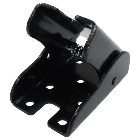 Badass Heavy Duty 90 Degree Folding Table Leg Brackets 2 Pack Black Zinc Plated Iron with spring mechanism for stability.