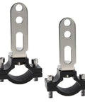 Ride Ready Two Piece Adjustable Light Bar Mounting Brackets for 18 to 29mm auxiliary spotlight light on aluminum tube clamp