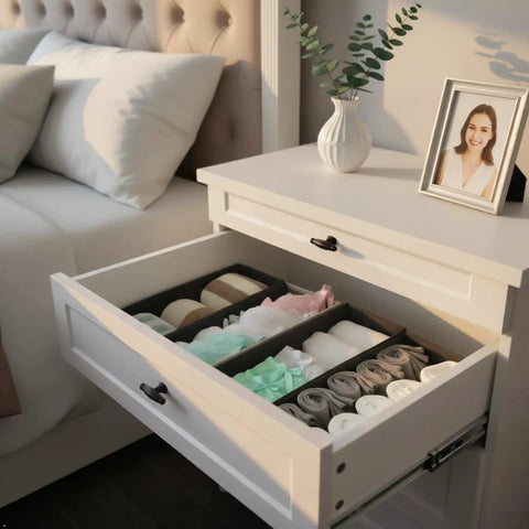 Collapsible Fabric Storage Bins Three Pack Deck Out Your Drawers And Keep Your Gear Snug With These Foldable Dividers For Socks Underwear And Gadgets In Comfy Gray