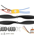 Beefed Up 930KV Brushless Motor And 30A ESC 1045R Propeller Kit for RC Drones Quadcopters Fixed Wing Aircraft aluminum alloy components