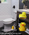 Sweet Ceramic Duck Toilet Bolt Covers For A Fresh Bath Swap Dope Screw Caps With Easy Install And Zero Fuss Upgrades Your Sanitary Hardware Today in yellow, 2.36 inches tall.