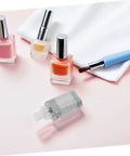 High Torque Nail Drill Handpiece Engine For Pro Grade Manicure, 7.4V High Speed Electric Nail File Replacement Part With Low Vibration And Stable Operation, Compatible With Nail Drills. Compact metal motor with nail polish bottles and brush