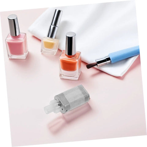 High Torque Nail Drill Handpiece Engine For Pro Grade Manicure, 7.4V High Speed Electric Nail File Replacement Part With Low Vibration And Stable Operation, Compatible With Nail Drills. Compact metal motor with nail polish bottles and brush
