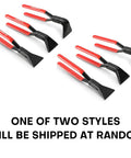 Acymner sheet metal bending pliers set, six red-handled hand seamers with black jaws