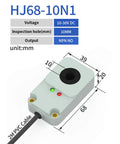 Inductive Proximity Sensor Rugged Ring Switch 10mm Sensing With 10 To 30V DC NPN PNP Outputs Screw Mount IP67 Waterproof Industrial Grade Stainless Steel Housing For Metal Drop Detection