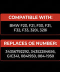 Powkos rear brake pad wear sensor label; compatible with BMW F20/F21/F30/F31/F32/F33 and 320i/328i.