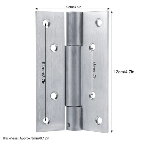 2 Pack Self Closing Door Hinges With Hydraulic Buffer For Quiet Smooth Auto Close, Spring Hinge Designed For Wood Doors
