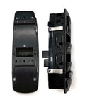 Power Window Control Switch Driver Side Fits 2011 Through 2021 Jeep Grand Cherokee Bezel Replacement Not For Vehicles With Power Folding Mirrors Easy Install Durable Window Button For Smooth Operation black plastic switch, front and back view