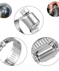 Heavy Duty 30 Pc Stainless Steel Hose Clamp Kit With Adjustable Worm Gear Design Perfect For Auto Marine Plumbing And Diy Projects To Secure Pipes Like A Boss Without Breaking The Bank stainless steel worm gear hose clamp