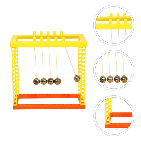 Newton Cradle Balance Ball Science DIY Assembly Educational Physics Experiment Desk Decor For Home Office Study Nerdy Desk Toy