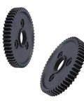 Beefy Metal Spur Gear 54T 0.8 Pitch For 1x10 Traxxas Slash 4x4 Rustler Stampede Summit E-Revo RC Cars 2 Pack shown close-up