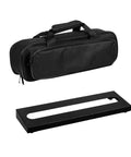 Compact 15.7 By 4.9 Inch Guitar Pedal Board With Carry Bag, Built Tough Steel, Fits 4-5 Pedals, 8-Degree Tilt For Easy Stompin