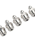 Top 10 Piece Stainless Steel Grease Fitting Kit With Straight Design 201 Metal 18-28 Thread Rust Proof Oil Nipples For Car Machinery And Hardened Bearings Maintenance Work, five fittings