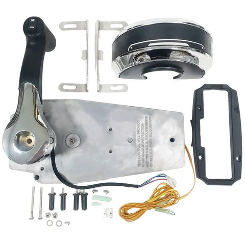 Beefed-Up Mercury-Compatible Top Mount Outboard Throttle Control Box Gen II With Lifting Switch 8M0059686 For Towing Launching Docking Engine Tuning Includes 2-Foot Trim Wire Harness And Easy Install Harness Kit