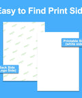 Front and back view of Sublimation Paper For Inkjet Printers 150 Sheets 13 By 19 Inches 120Gsm Heat Transfer Paper