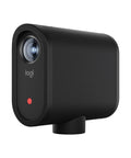 Mevo Start Wireless Streaming Cam With Legit 1080P HD Clarity sleek black design showing lens and button for streaming