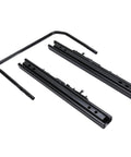Universal Steel Sliders Set With Double Locking Design for Performance Cars, Motorsports, Heavy Duty Motion Control System with Adapters