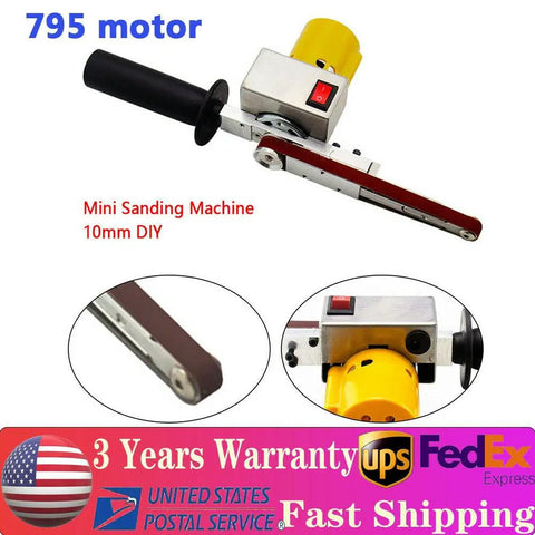 Badass Handheld Electric Belt Sander With Seven Adjustable Speeds And Killer Apex Edge Sharpening Setup, mini sanding machine with 795 motor.