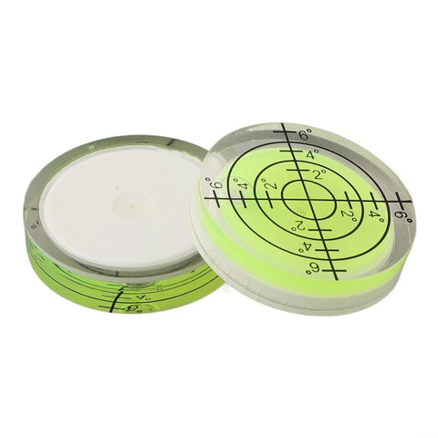 Round Bubble Level Vial 32 x 7 mm For Acrylic Spirit Level And Measuring Layout Tools, circular green precision bubble vial