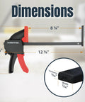 Sledge Through Long Boards With This 110 Inch Track Saw Guide Rail Set For Milwaukee Tools Featuring Dead On Accuracy Extruded Aluminum Bars And Quick Release Clamps dimensions with gauge measurements