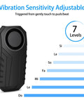 Wireless Bike Alarm With Remote For Ebikes And Motorcycles Anti Theft Vibration And Motion Sensor 7-level Sensitivity