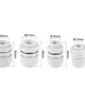 33 Pcs Cable Gland Kit 1/4 Inch To 3/4 Inch No Nonsense Durable Adjustable Cable Connectors Waterproof Tight Conduit Fittings in various sizes