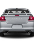 Rear view of car fitted with Dodge Avenger 2011 2014 8 Inch Rubber Antenna Mast Replacement With Internal Copper Coil Car Wash Proof