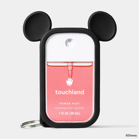 Mickey Mouse Special Edition Silicone Case With Keyring For 1 Oz Touchland Hand Sanitizer Mist Protective On The Go Carry Case