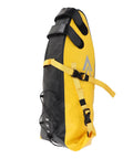 Durable 13L Bikepacking Bag For Long Rides With Large Capacity Yellow And Black Exterior Built To Last Buckles And Waterproof Material