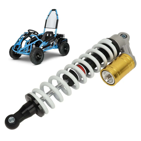 390mm Adjustable Shock Absorber With Damping For ATV Go Kart Motorcycle Universal Fit Beefed Up Heavy Duty Strut Anti Wear CNC Aluminum Spring
