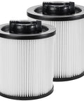 Two HEPA Cartridge Filter Replacement For 6-16 Gallon Wet Dry Shop Vacuums Compatible With DXV Series including DXV06P DXV09P 2 Pack
